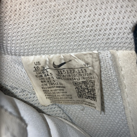 White Nike Air Force 1s - Picture 4 of 4